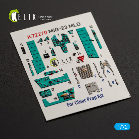 MiG-23MLD -  interior 3D decals for ClearProp