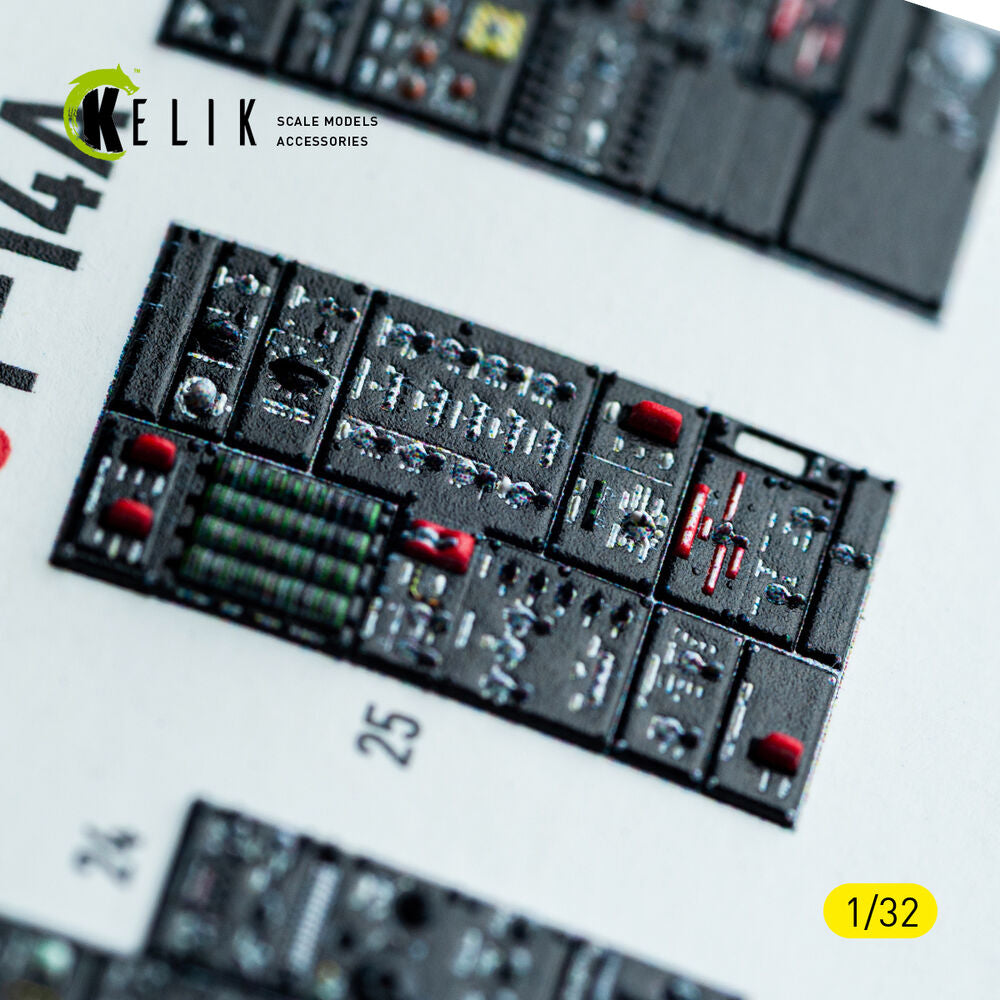 F-14A - interior 3D decals for Tamiya kit