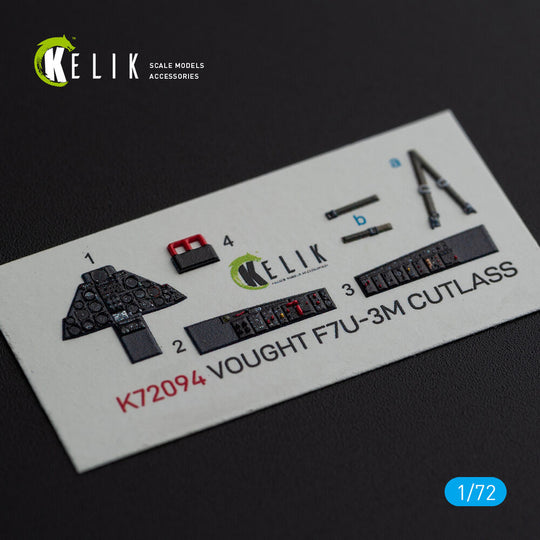 Vought F7U-3M Cutlass - interior 3D decals for Fujimi kit