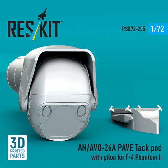 AN/AVQ-26A PAVE Tack pod with pylon for F-4 Phantom II (3D Printed)