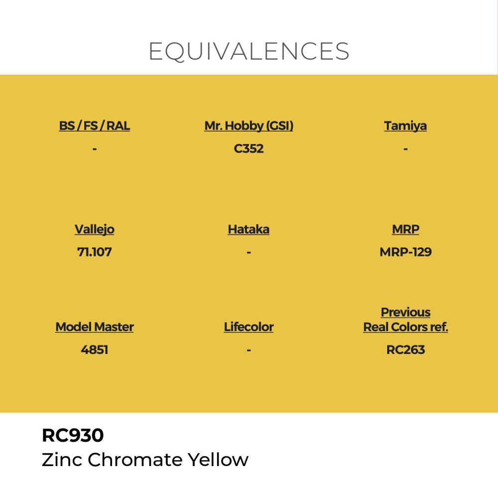Real Colors: Zinc Chromate Yellow 17 ml.