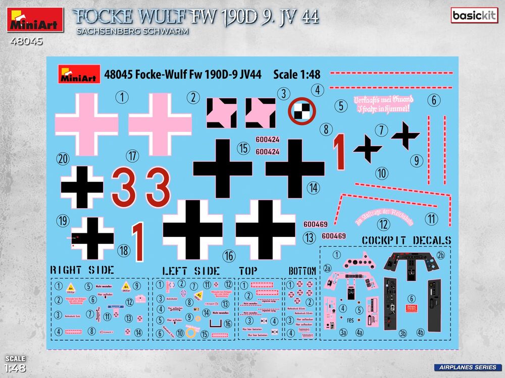 Focke-Wulf Fw 190D-9. JV 44  Sachsenberg Schwarm . Basic Kit