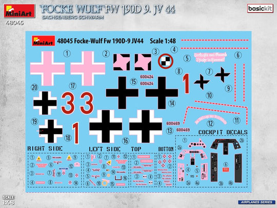Focke-Wulf Fw 190D-9. JV 44  Sachsenberg Schwarm . Basic Kit