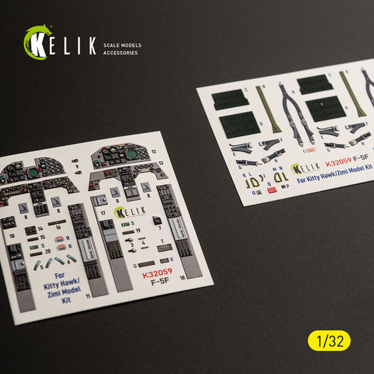F-5F - interior 3D decals for Kitty Hawk/Zimi models kit