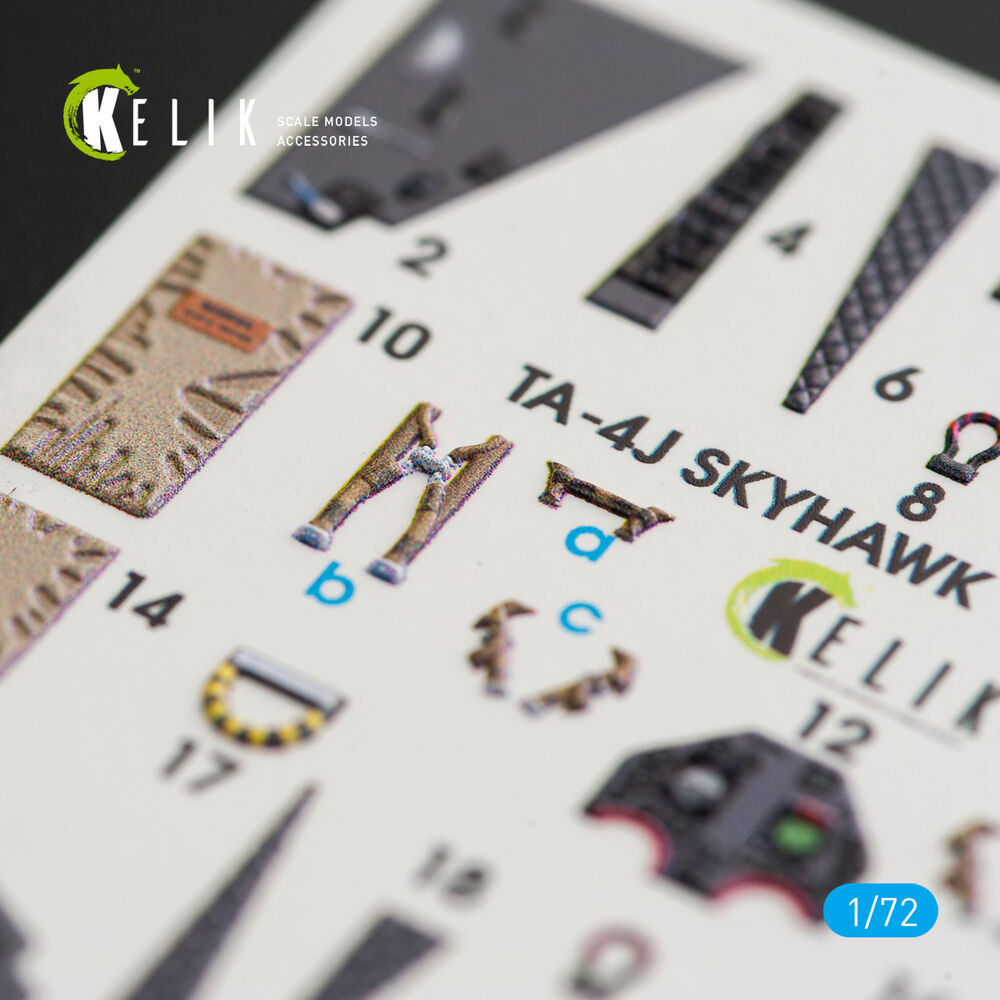 TA-4J Skyhawk interior 3D decals for Fujimi/Hobby 2000 kit
