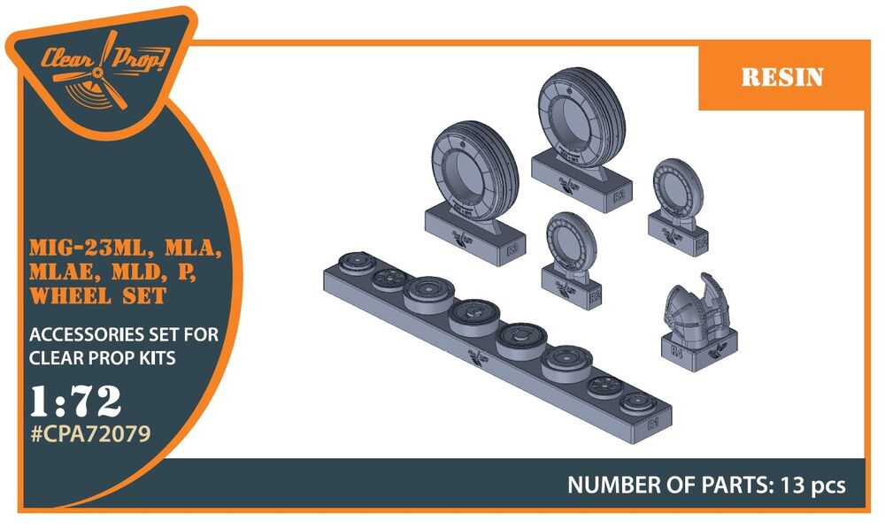 MiG-23ML, MLD, P, MLAE wheel set