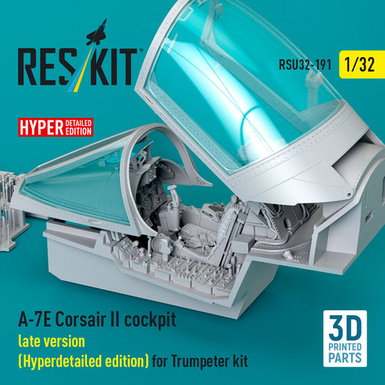 A-7E Corsair II late cockpit (Hyperdetailed edition) for Trumpeter kit (3D Printed)