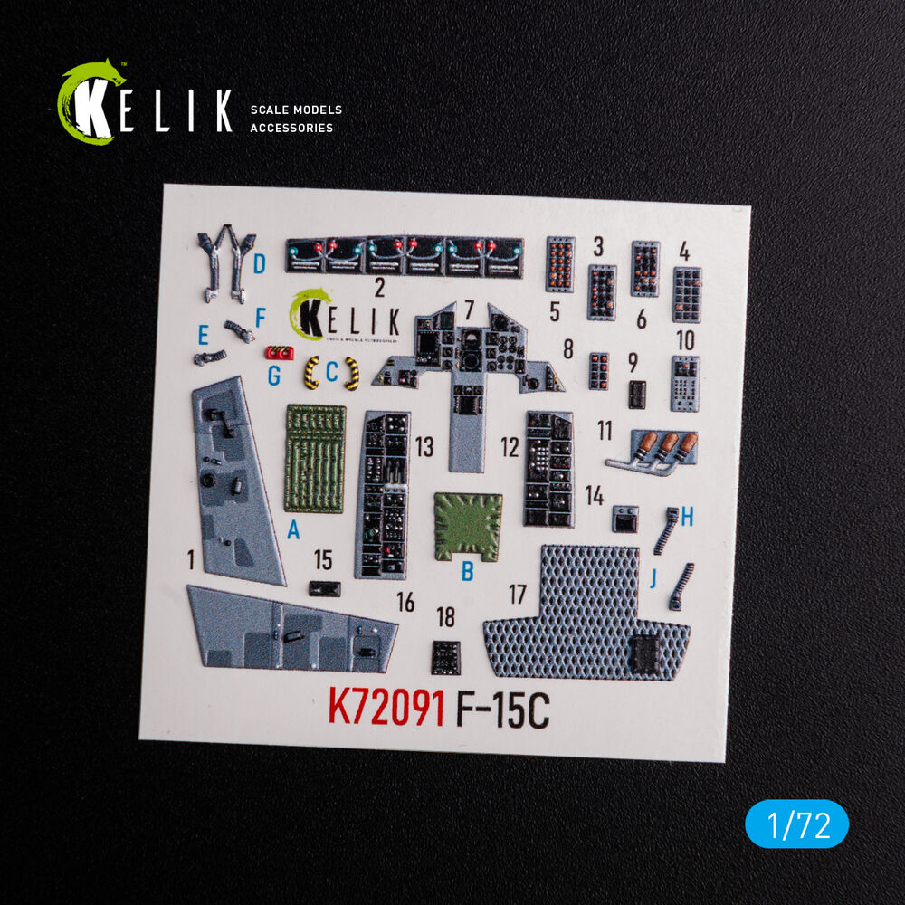 F-15C - interior 3D decals for FineMolds kit