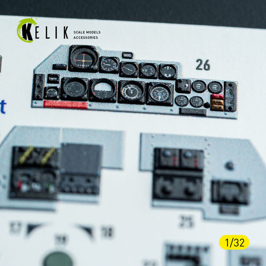 F-4C - interior 3D decals for Tamiya kit