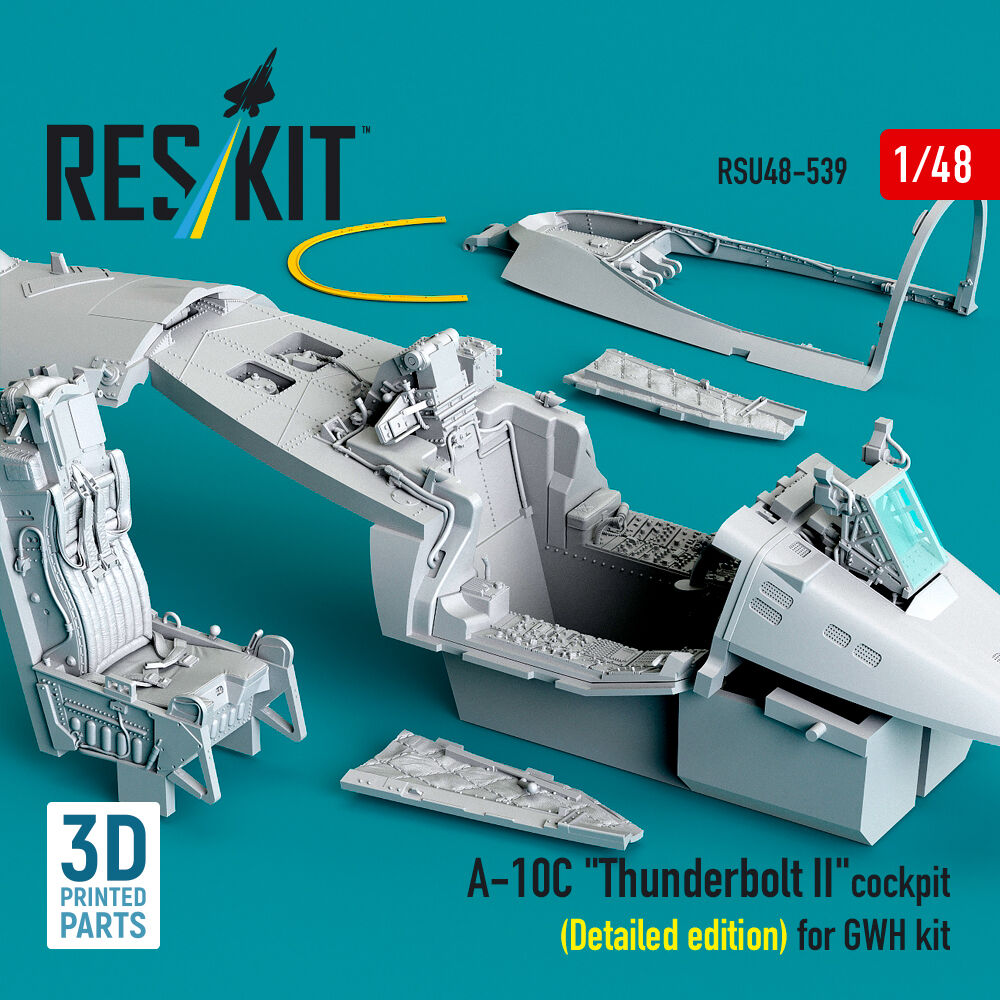 A-10C Thunderbolt II cockpit (Detailed edition) for GWH kit (3D Printed)