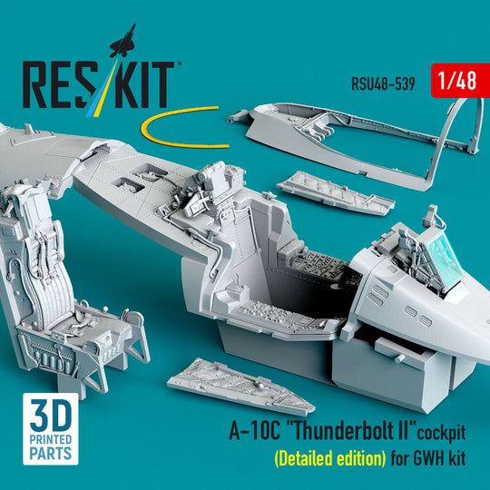 A-10C Thunderbolt II cockpit (Detailed edition) for GWH kit (3D Printed)
