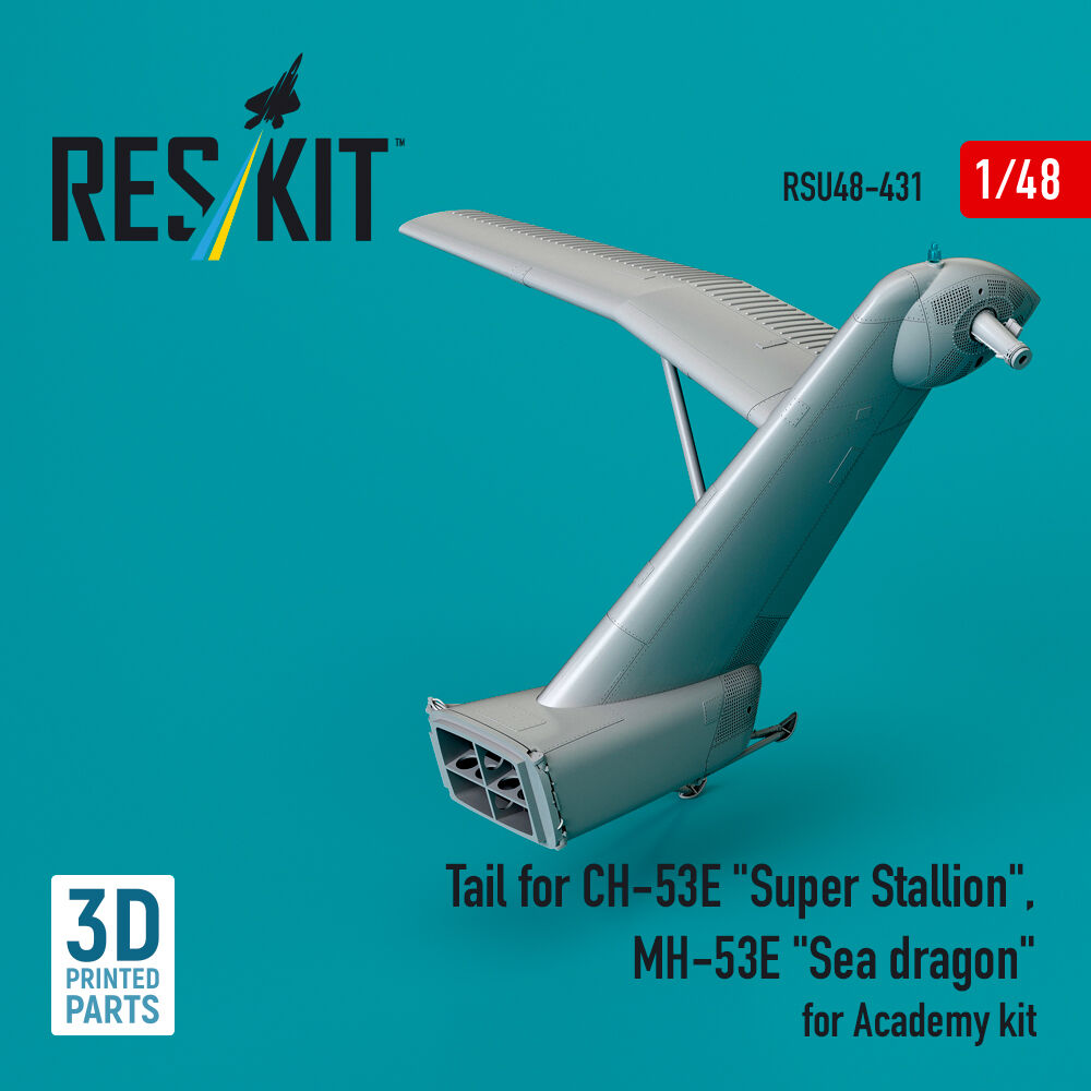 Tail for CH-53E Super Stallion, MH-53E Sea dragon for Academy kit (3D printed)