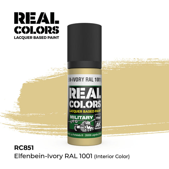 Real Colors: Elfenbein-Ivory RAL 1001 (Interior Color) 17 ml.