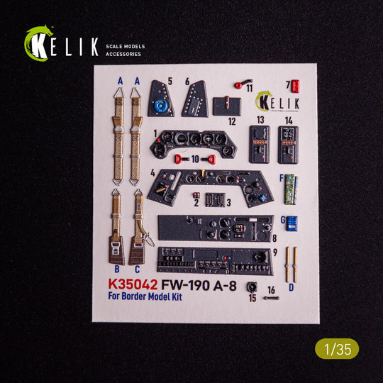 FW-190A-8 - interior 3D decals for Border Models kit