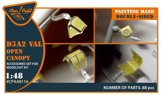 D3A2 VAL (open canopy) double-sided painting mask for Wingsy Kits