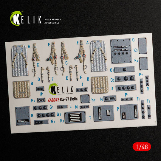 Ka-27 Helix interior 3D decals for HobbyBoss kit