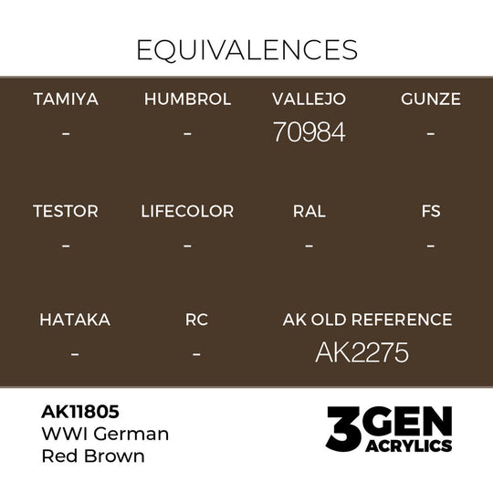 WWI German Red Brown