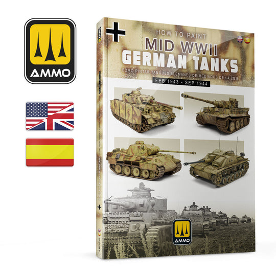 How to Paint Mid WWII German Tanks (FEB 1943 - SEP 1944) (English, Spanish)