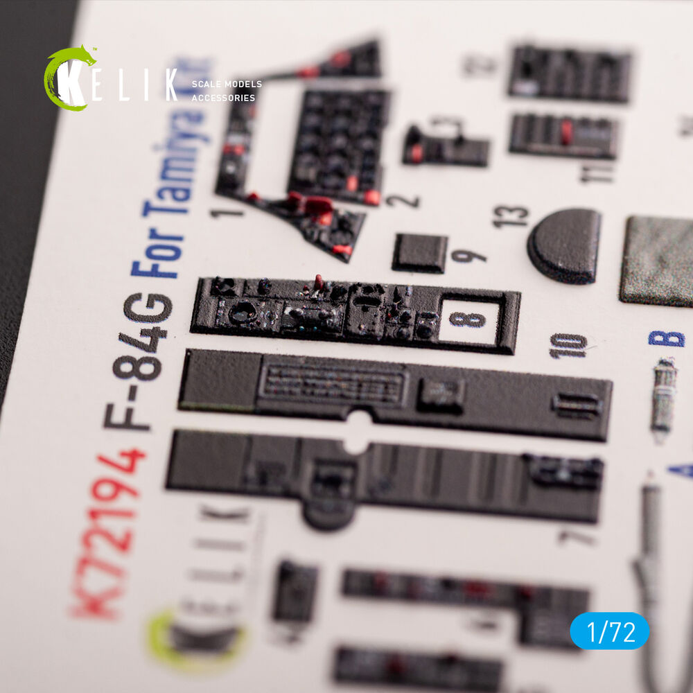 F-84G Thunderjet - interior 3D decals for Tamiya kit