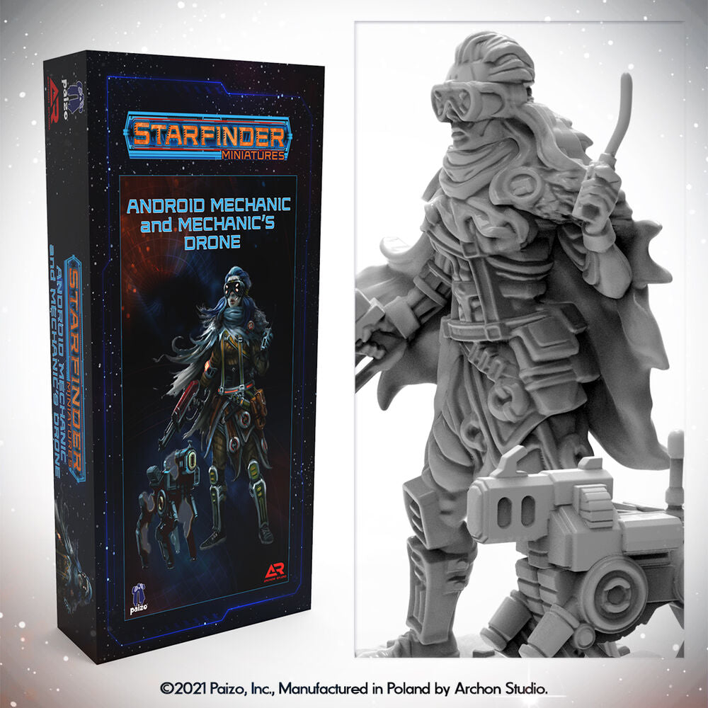 Masters of the Universe Miniatures: ANDROID MECHANIC (with mechanic's drone)