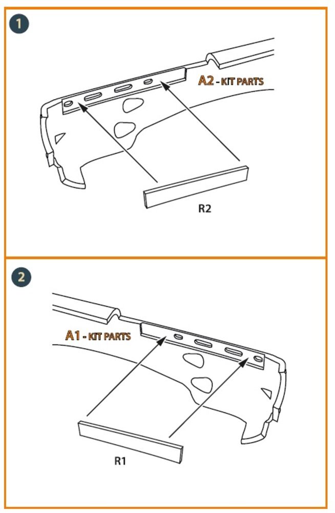 Morane-Saulnier exhausts for Dora Wings kit