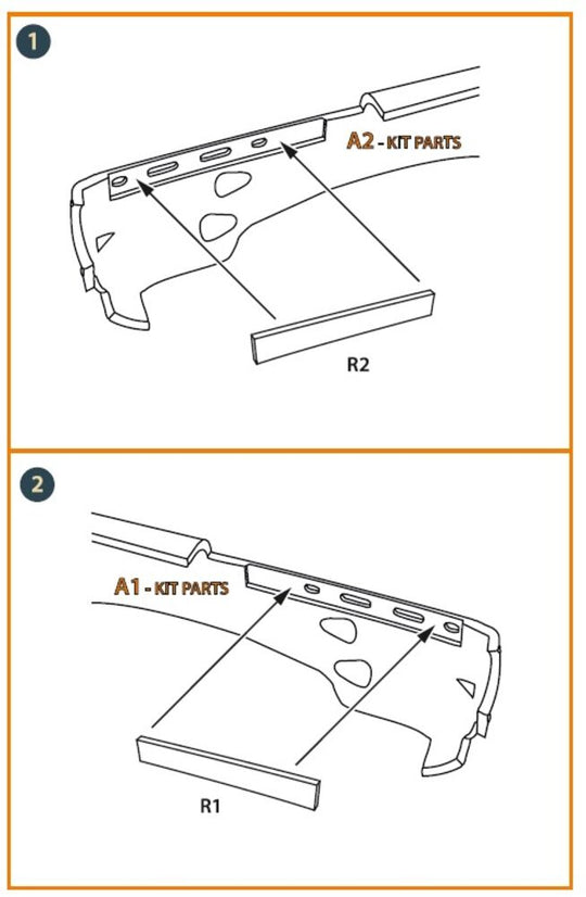 Morane-Saulnier exhausts for Dora Wings kit