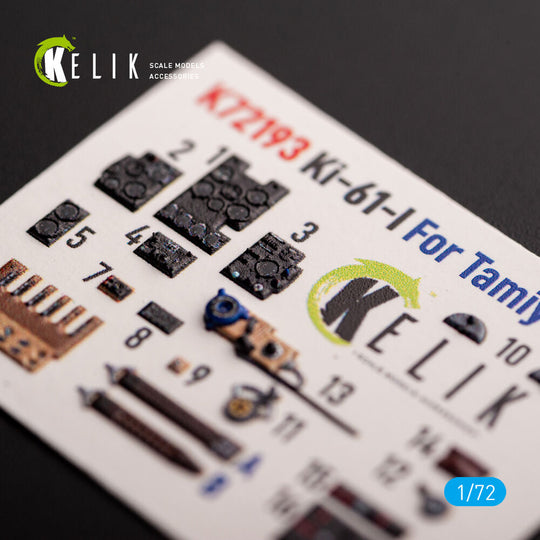 KI-61 - interior 3D decals for Tamiya kit