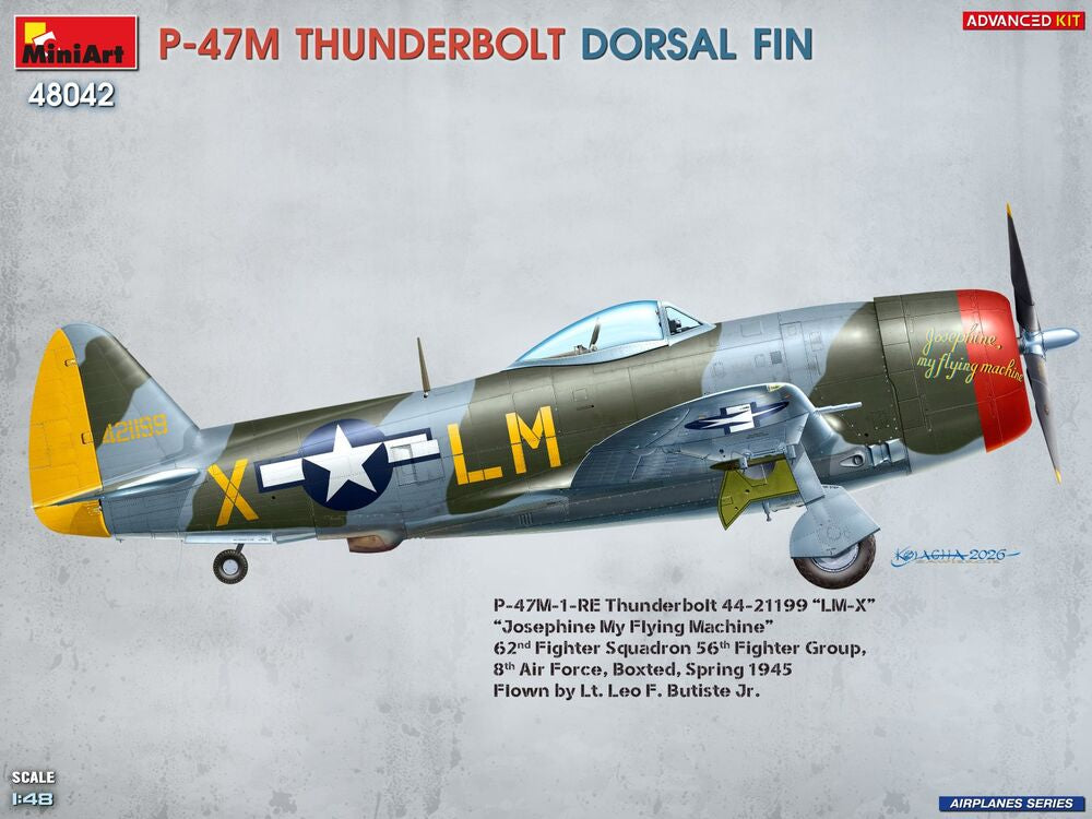 P-47M Thunderbolt. Dorsal Fin. Advanced Kit