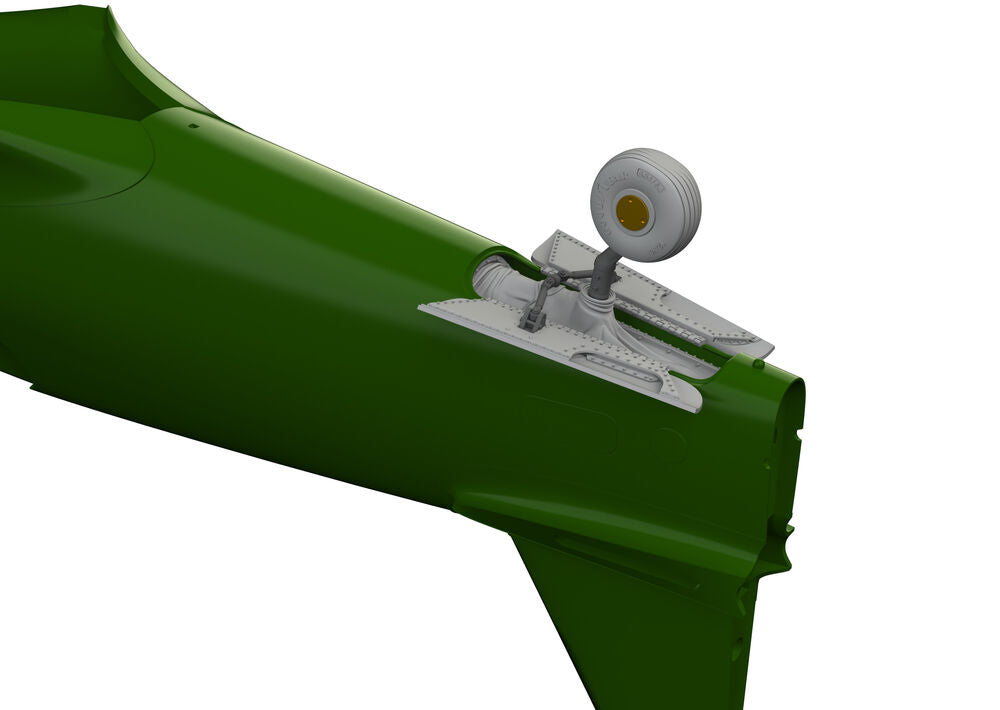 P-40E tail wheel bay PRINT  EDUARD