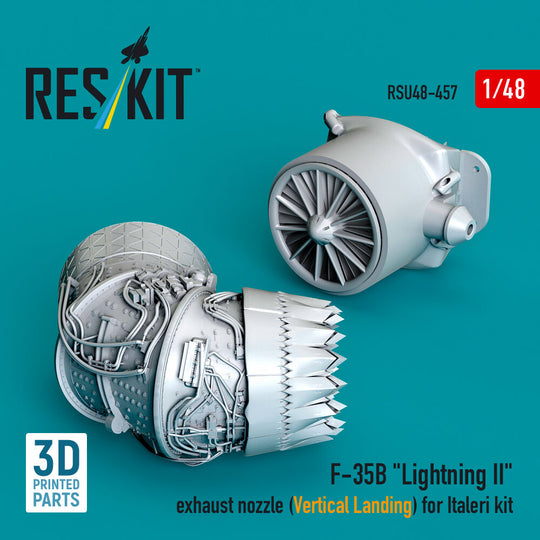 F-35B Lightning Exhaust nozzle (Vertical Landing) for Italeri kit (3D printed)(1/48)