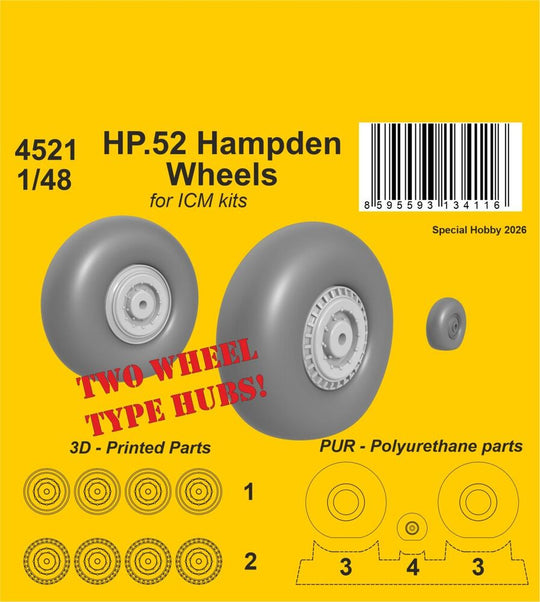 HP.52 Hampden Wheels for ICM