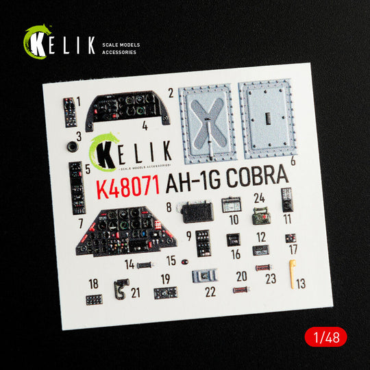 AH-1G interior 3D decals forICM/SpecialHobby kit
