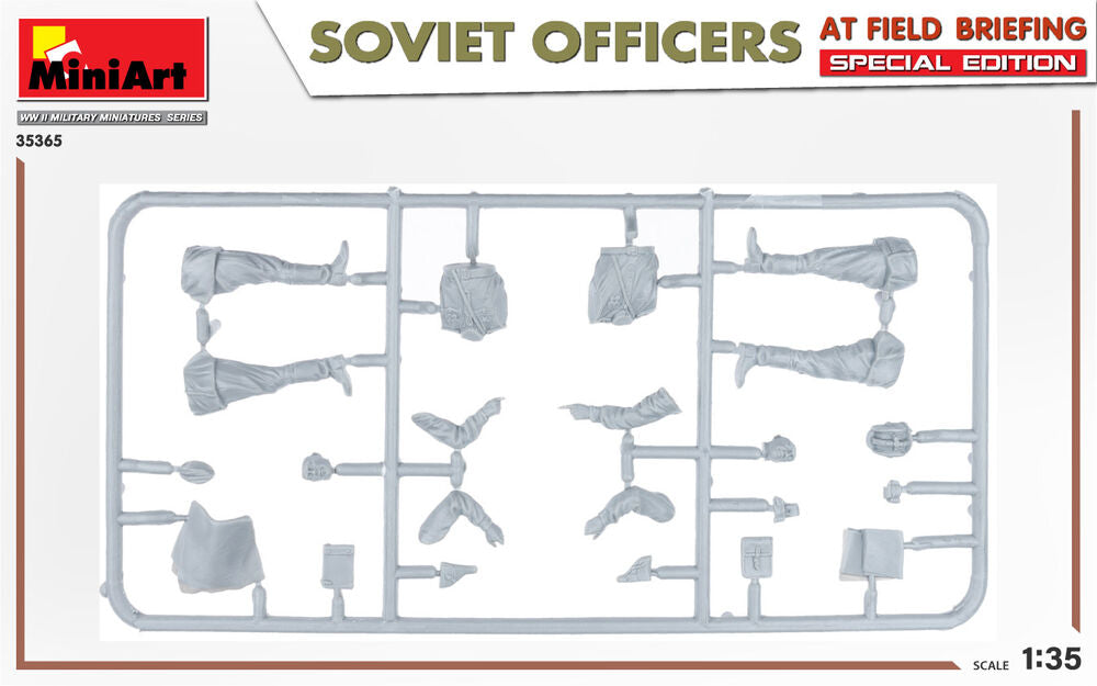 SOVIET OFFICERS AT FIELD BRIEFING. SPECIAL EDITION