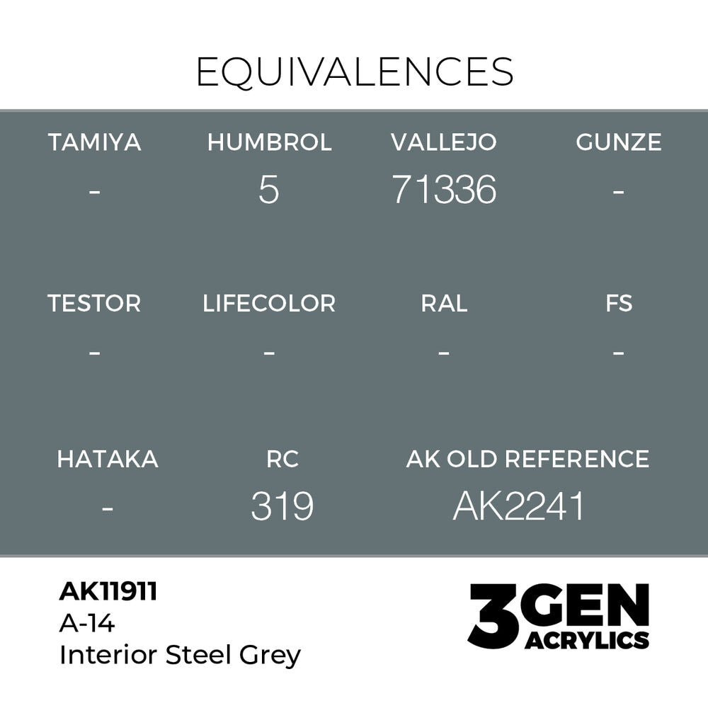 A-14 Interior Steel Grey