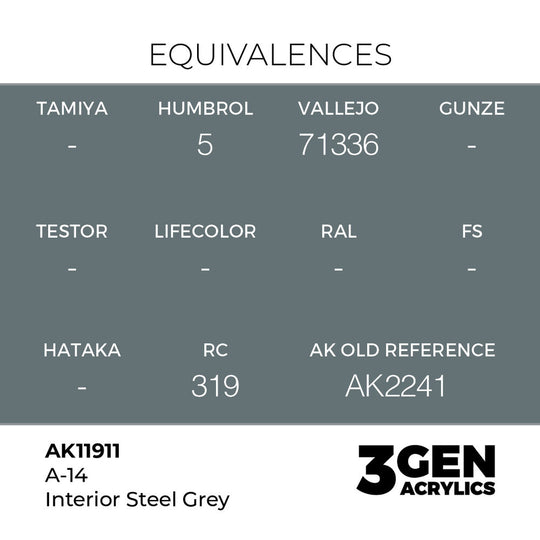 A-14 Interior Steel Grey
