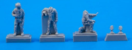 Two Fouga Magister Pilots and a.Mechanic for Special Hobby kit (3 fig)