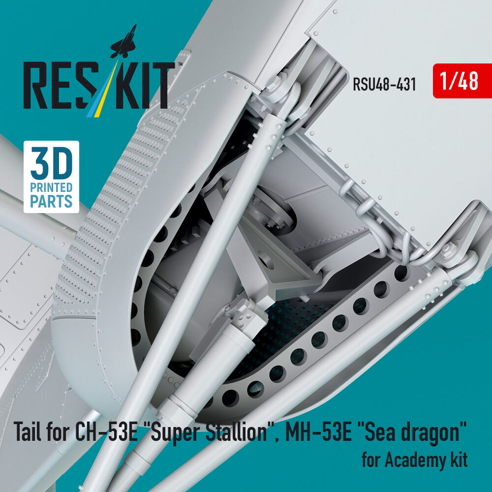 Tail for CH-53E Super Stallion, MH-53E Sea dragon for Academy kit (3D printed)