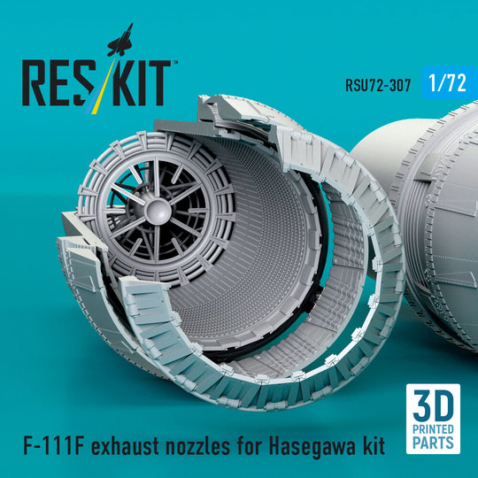 F-111F exhaust nozzles (3D Printed) for Hasegawa