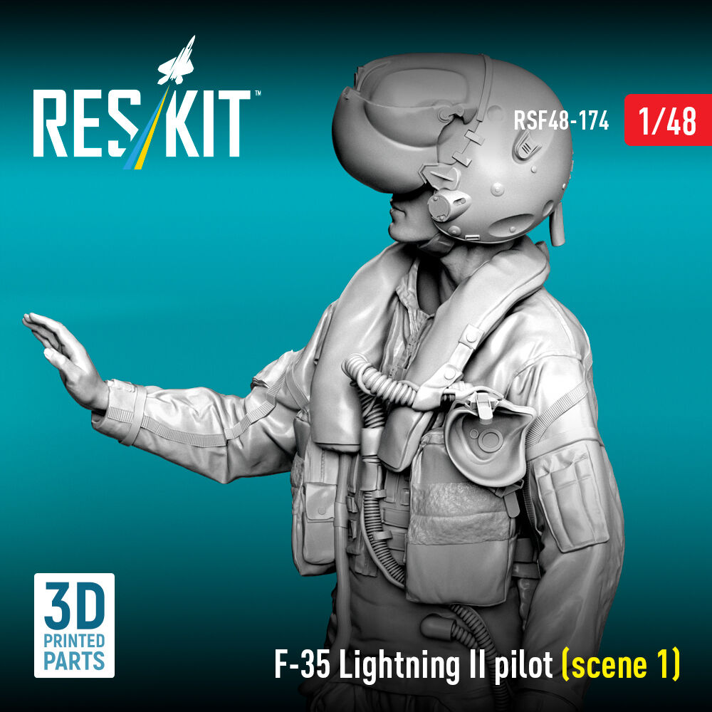 F-35 Lightning II pilot (scene 1) (3D Printed)