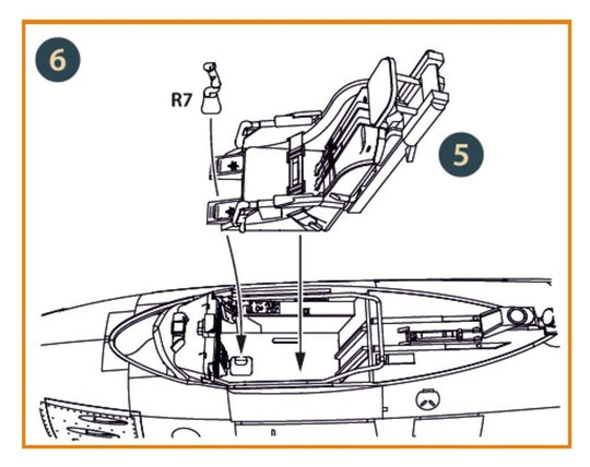 F-86A Ejection seat late for CP kits