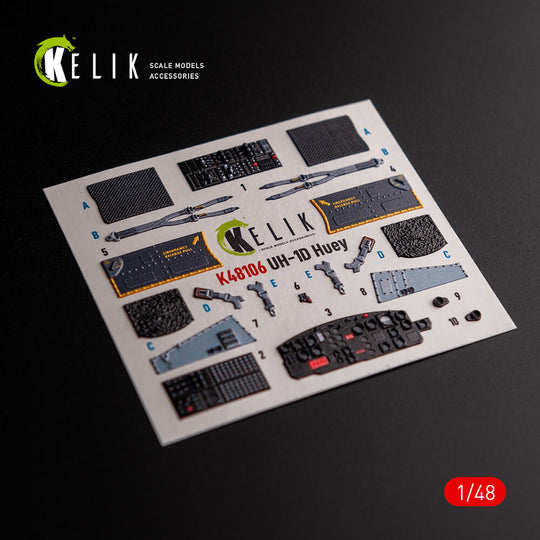 UH-1D Huey - interior 3D decals for Zimi Model/KittyHawk kit