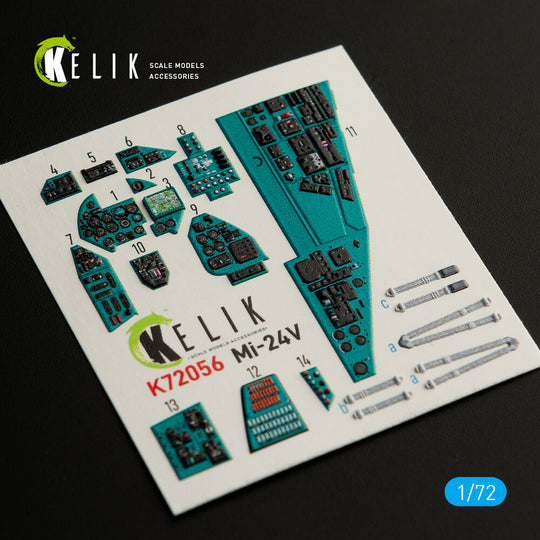 Mi-24V  interior 3D decals for HobbyBoss kit