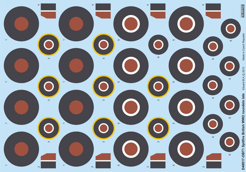 Spitfire British WW2 roundels late