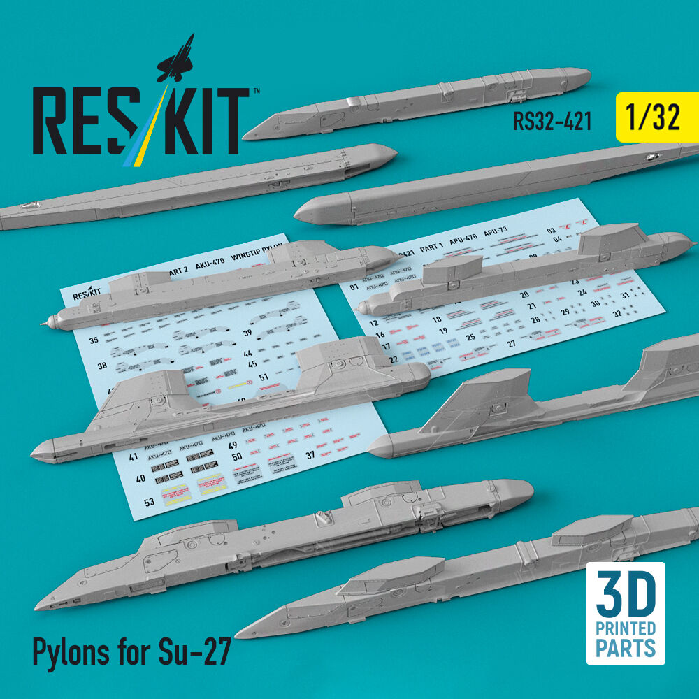 Pylons for Su-27 (3D Printed)