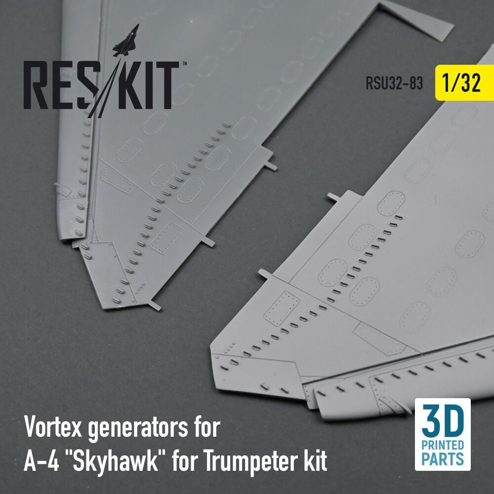 Vortex generators for A-4 Skyhawk for Trumpeter kit (3D Printed)
