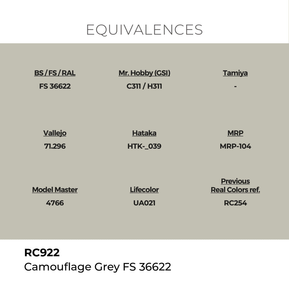 Real Colors: Camouflage Grey FS 36622 17 ml.