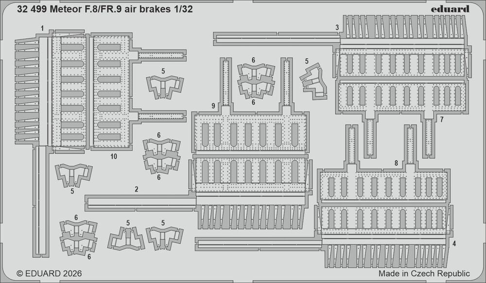 Meteor F.8/FR.9 air brakes for Revell