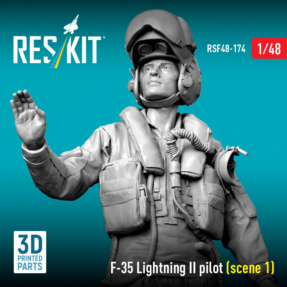 F-35 Lightning II pilot (scene 1) (3D Printed)