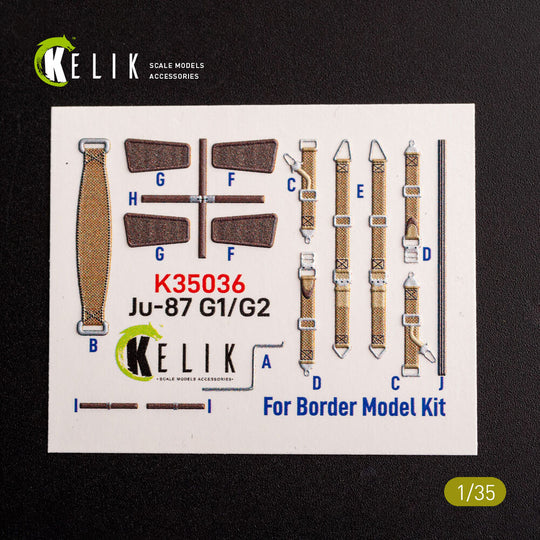 Ju-87 G1/G2 - interior 3D decals for Border Models kit
