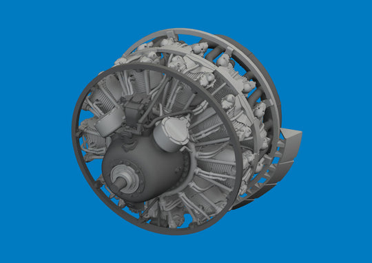 B-26B/C engines PRINT for ICM
